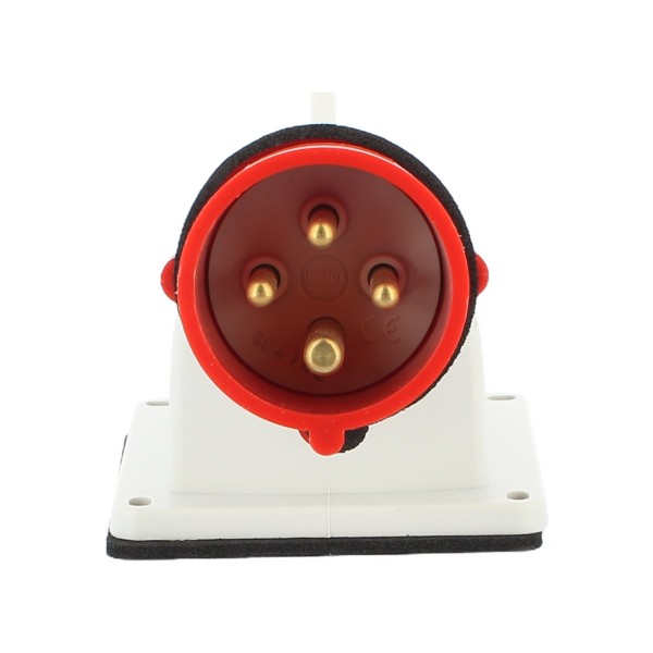 Prise fixe Bticino 90° IP44 16 A triphasée + transistor 380 V CSF316/43C